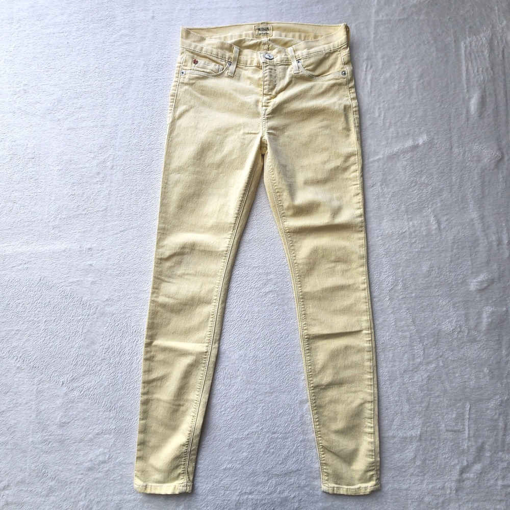 Hudson Skinny Jeans Womens 26 Yellow Bloomingdales Denim Pants Casual Pastel